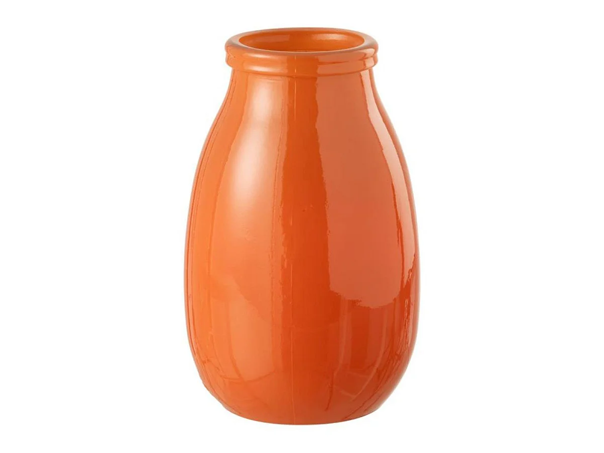 Vase Déco en Verre "Cocoon" 28cm Orange