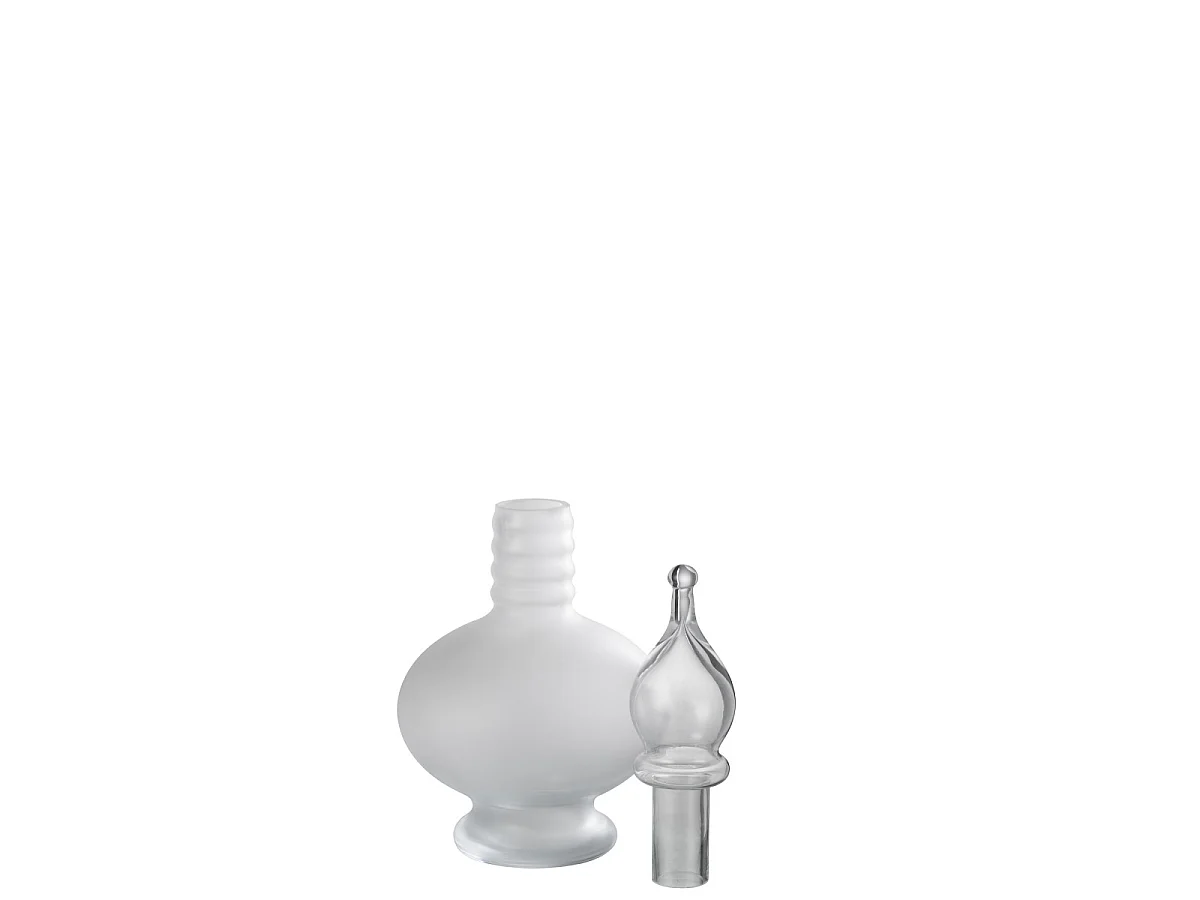 Vase Bouchon Fiole en Verre "Jo" 38cm Transparent