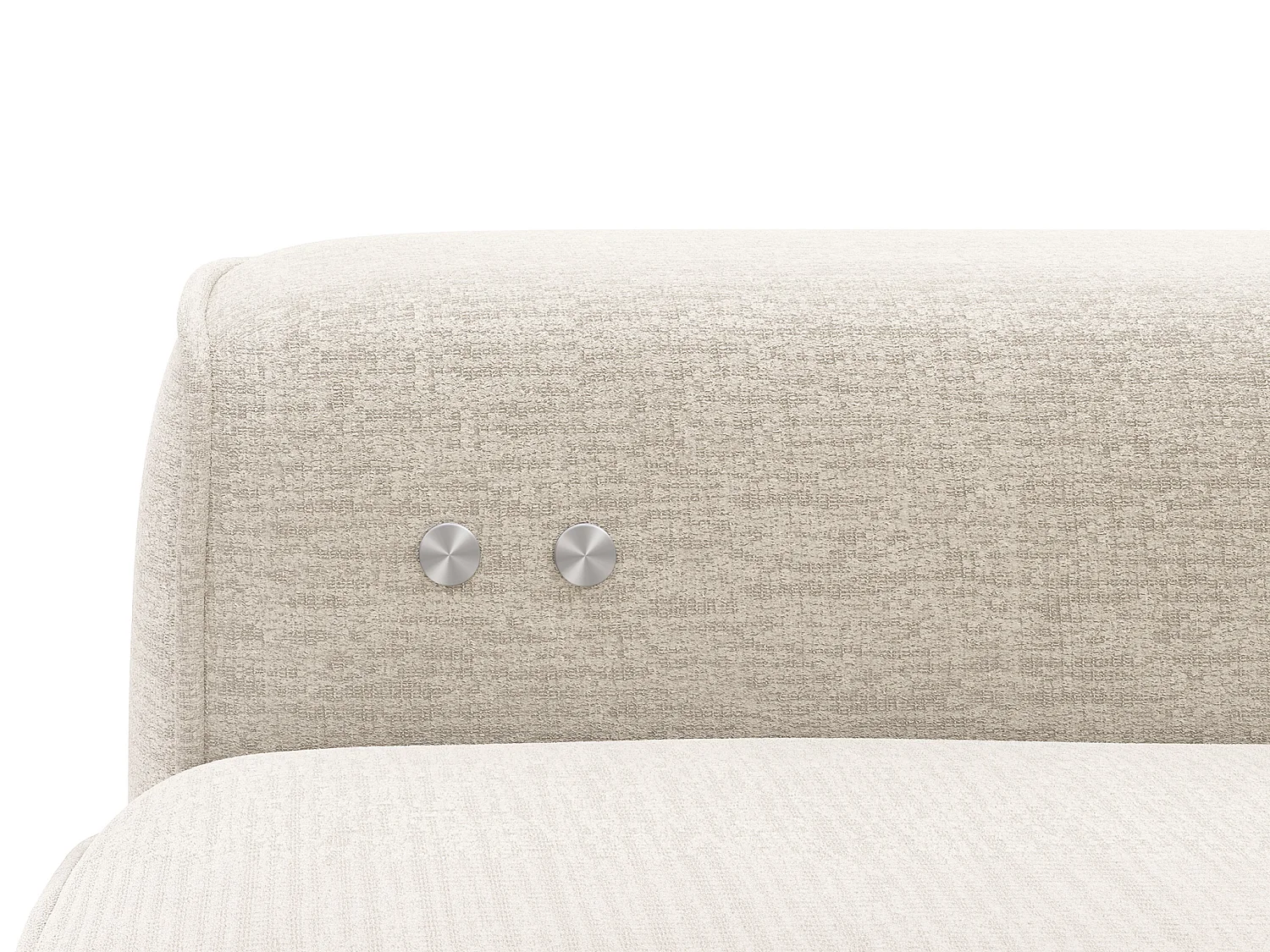 Højrevendt hjørnesofa med elektrisk udtrækkeligt sæde - Chenillestof - Beige - TONALIO