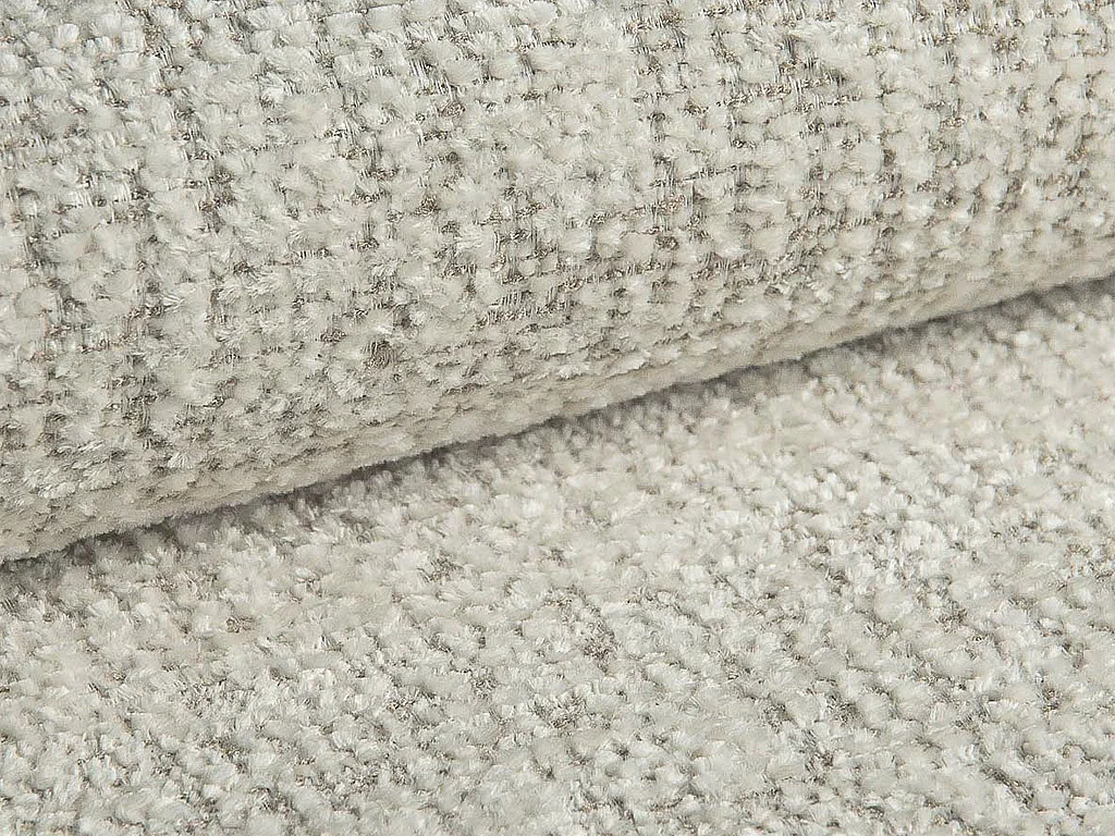 Canapé d'angle gauche avec assise coulissante électrique en tissu chiné beige RONILIA