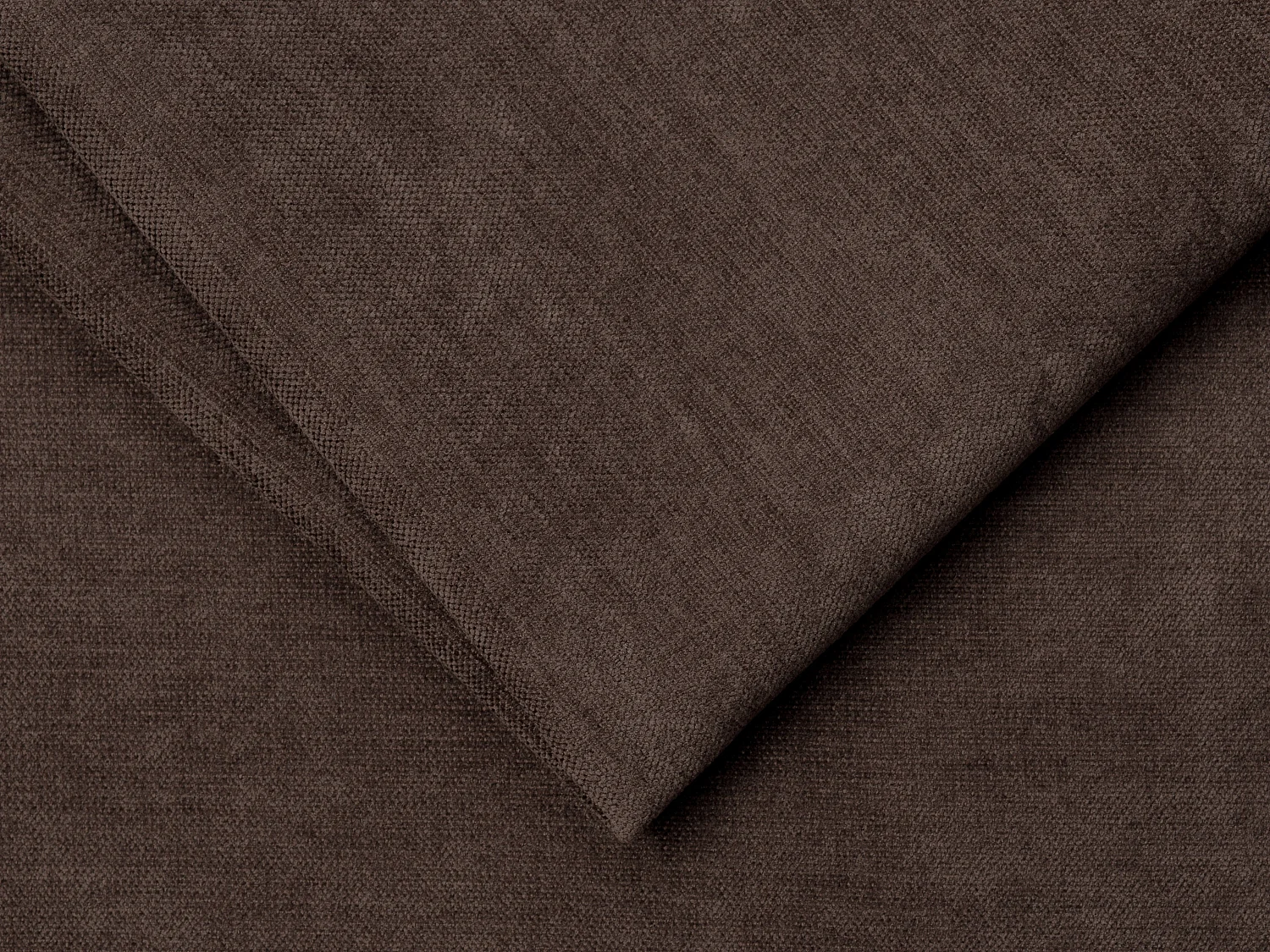 Canapé 3 places convertible express en tissu marron - couchage 140 cm - matelas 20 cm à mémoire de forme - MASITIA