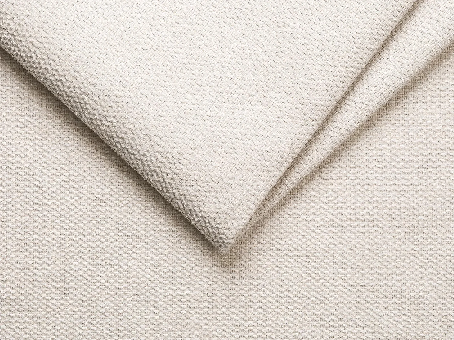 Canapé d'angle convertible express et réversible en tissu texturé beige avec assise mémoire de forme - Couchage 160 cm - Matelas 14 cm - CALIFE