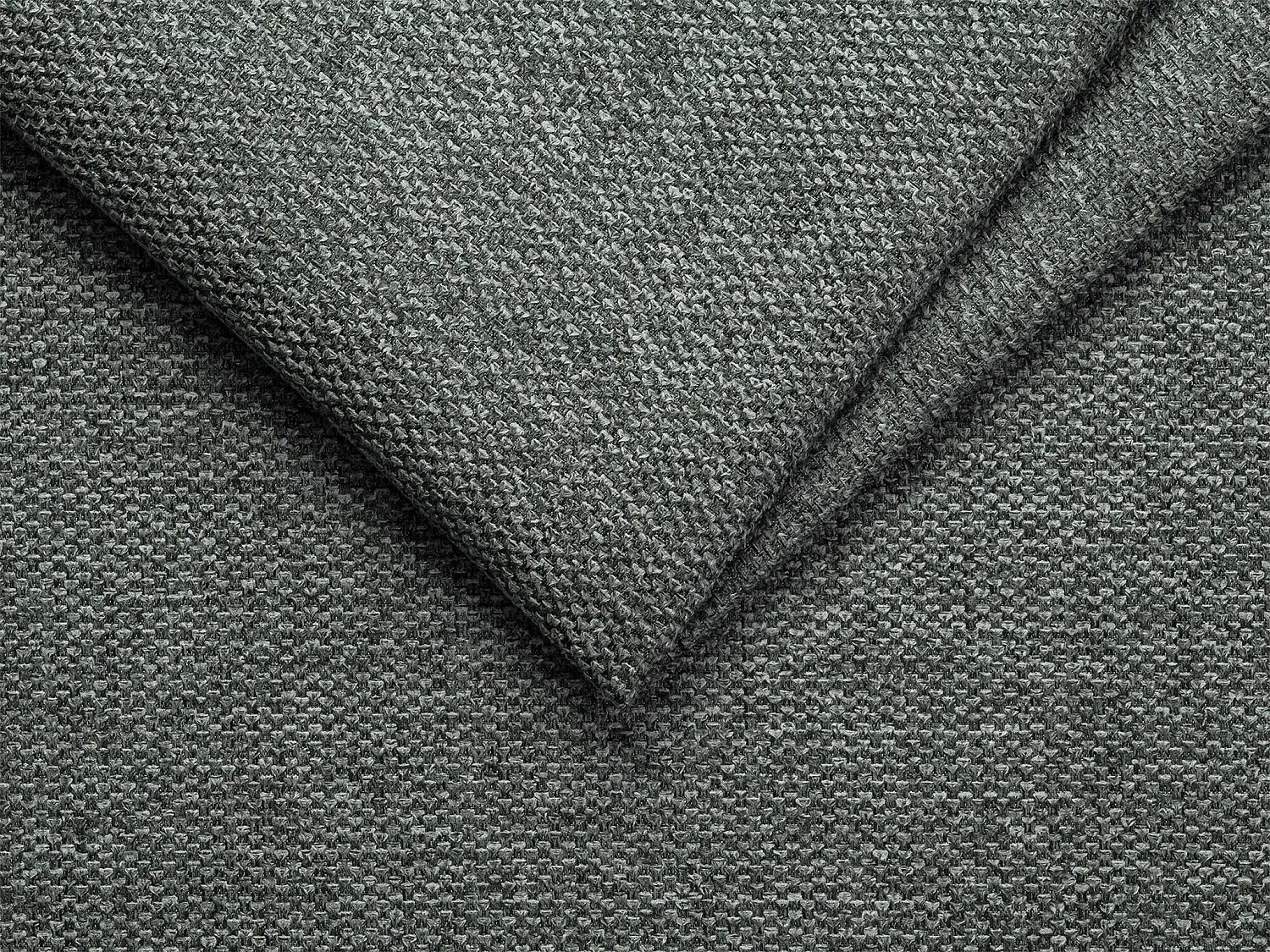 Canapé d'angle convertible express et réversible en tissu texturé gris avec assise mémoire de forme - Couchage à lattes larges 160 cm - Matelas 22 cm à mémoire de forme - CALIFE