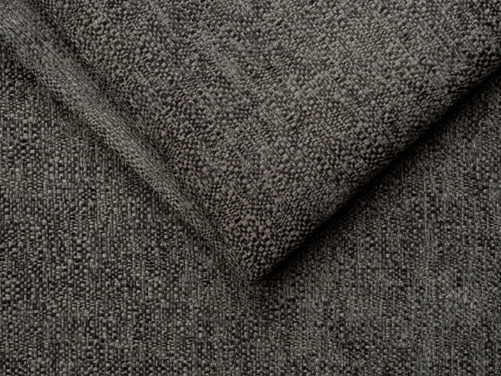 Canapé d'angle réversible convertible express en tissu chenille gris anthracite avec assise à mémoire de forme - Couchage à lattes larges 140 cm - Matelas 22 cm mémoire de forme - VIZIR
