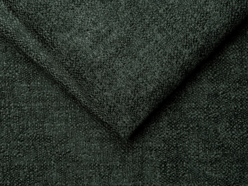 Canapé d'angle réversible convertible express en tissu chenille vert avec assise à mémoire de forme - Couchage à lattes larges 140 cm - Matelas 18 cm - VIZIR