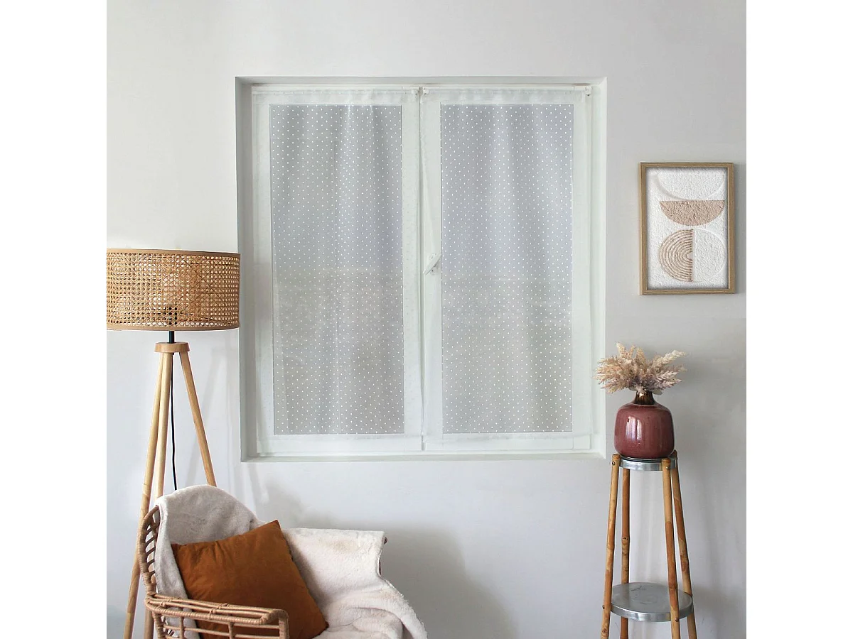 Paire de Voilages "Lolita" 60x160cm Blanc