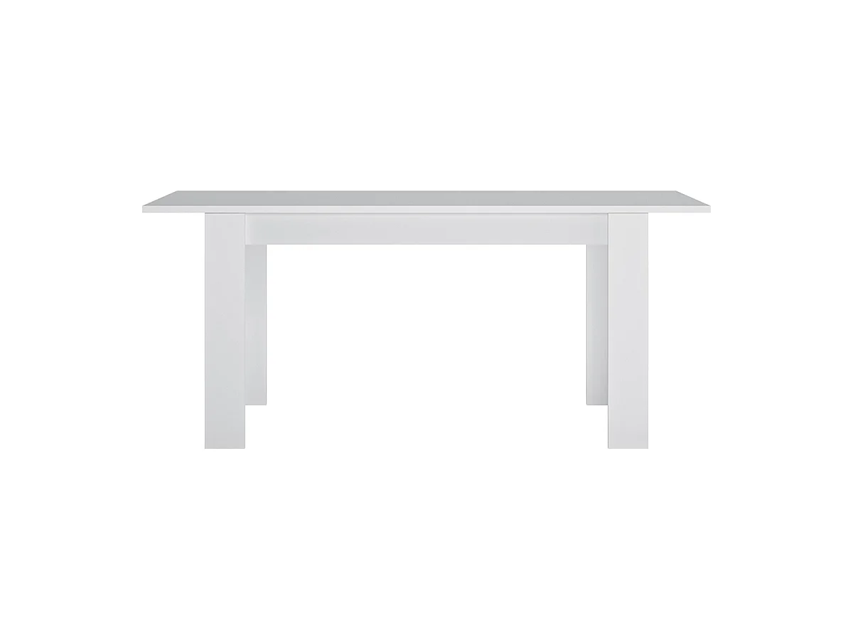 Table à manger extensible 4 à 6 places Enora Blanc