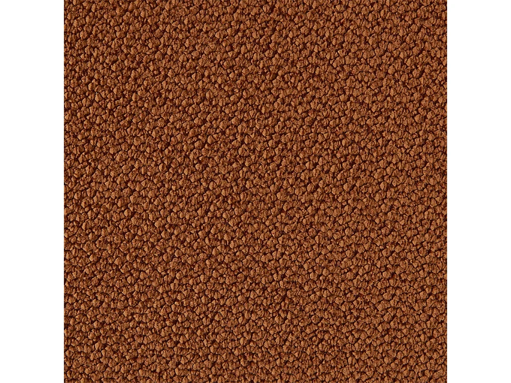 Divano in tessuto ciniglia, 3 posti, terracotta