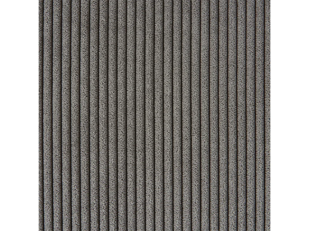 Canapé d'angle droit velours côtelé 3 places gris - Chill