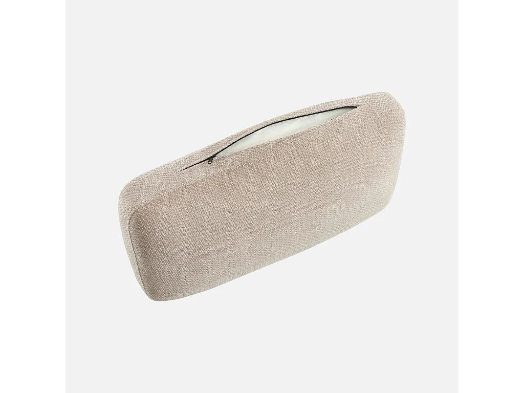 Divano in tessuto ciniglia, 3 posti, beige