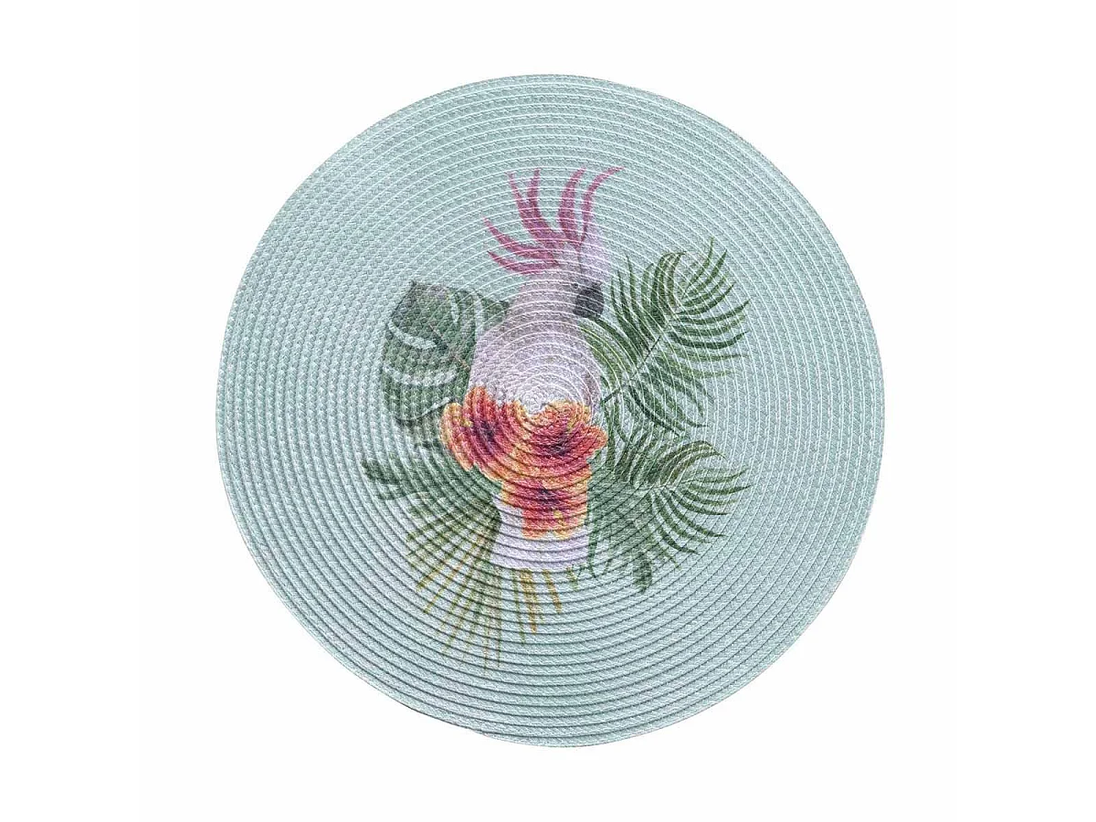 Set de Table Imprimé "Alba" 35cm Vert
