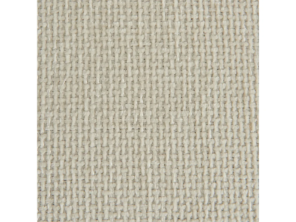 Fauteuil tissu pieds en bois d'hévéa 1 place blanc cassé - Dany