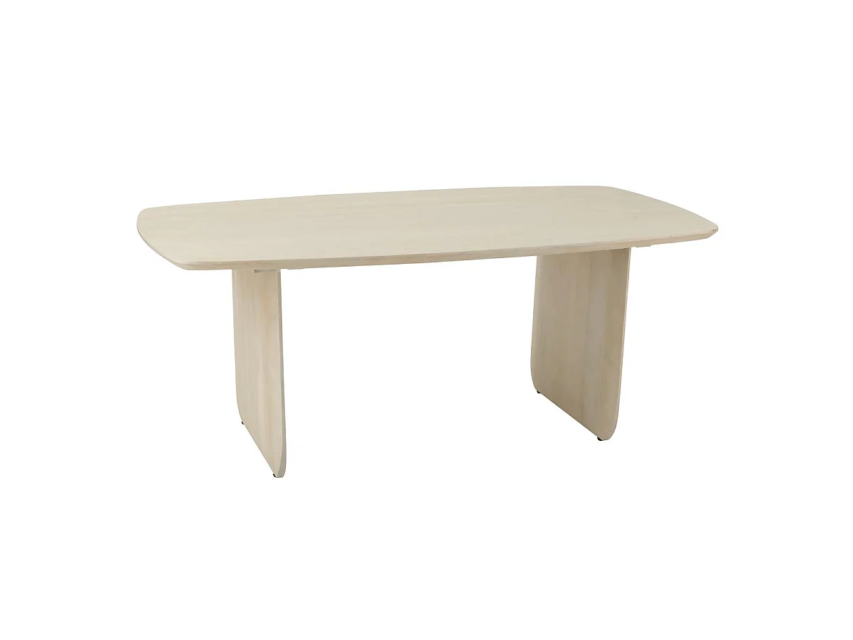 Table à Manger en Bois "William" 190cm Blanc