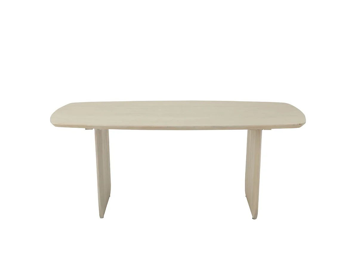 Table à Manger en Bois "William" 190cm Blanc