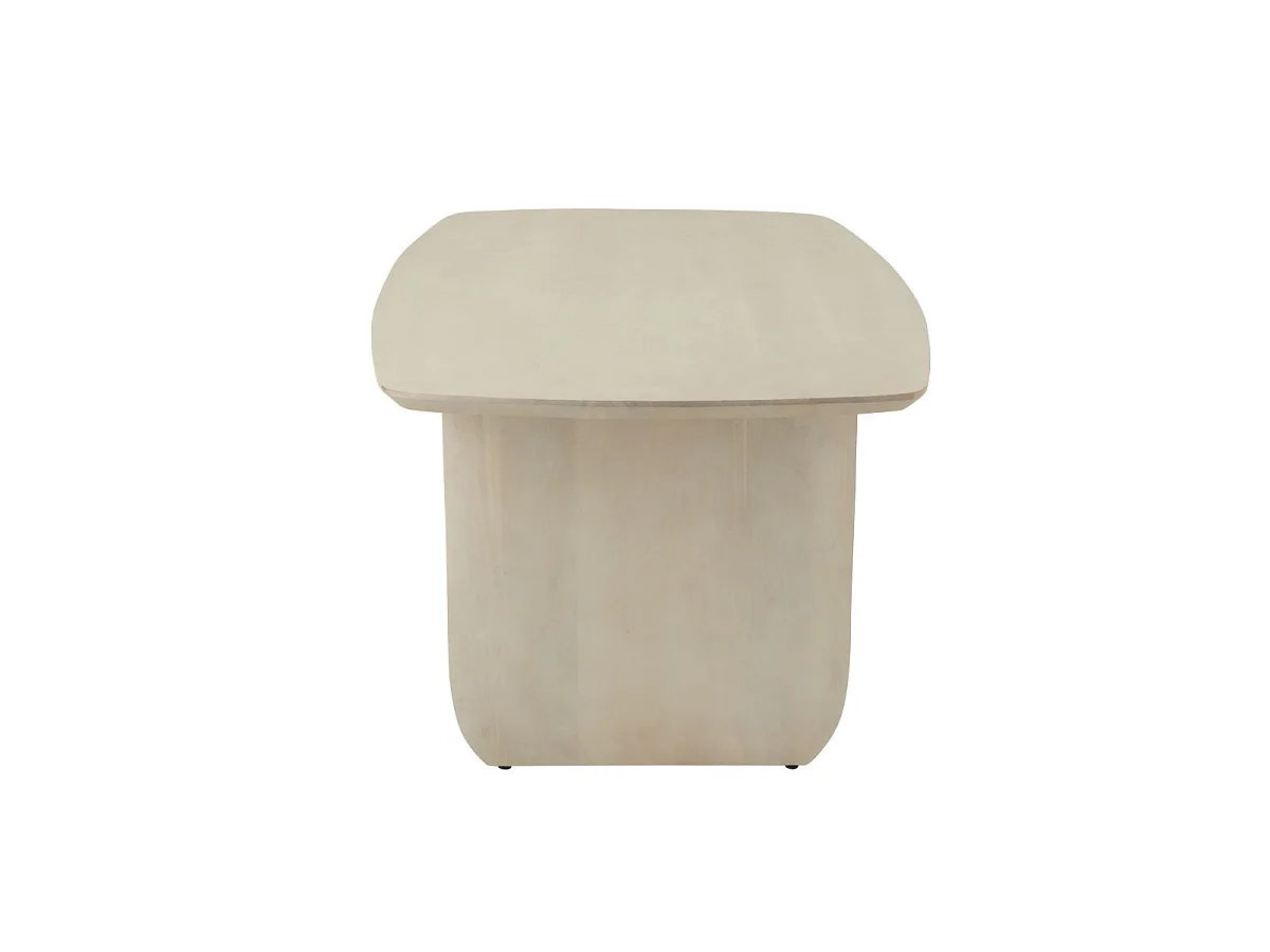 Table à Manger en Bois "William" 190cm Blanc