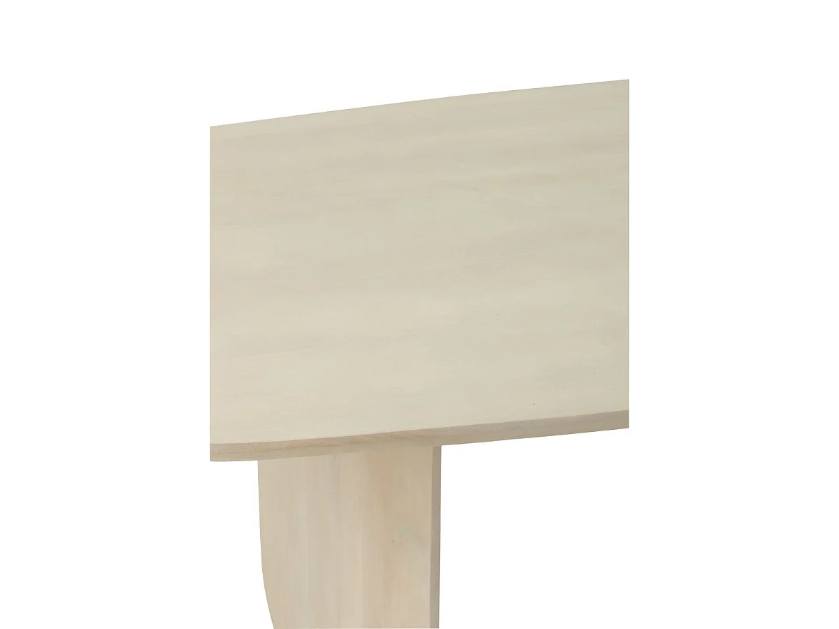 Table à Manger en Bois "William" 190cm Blanc