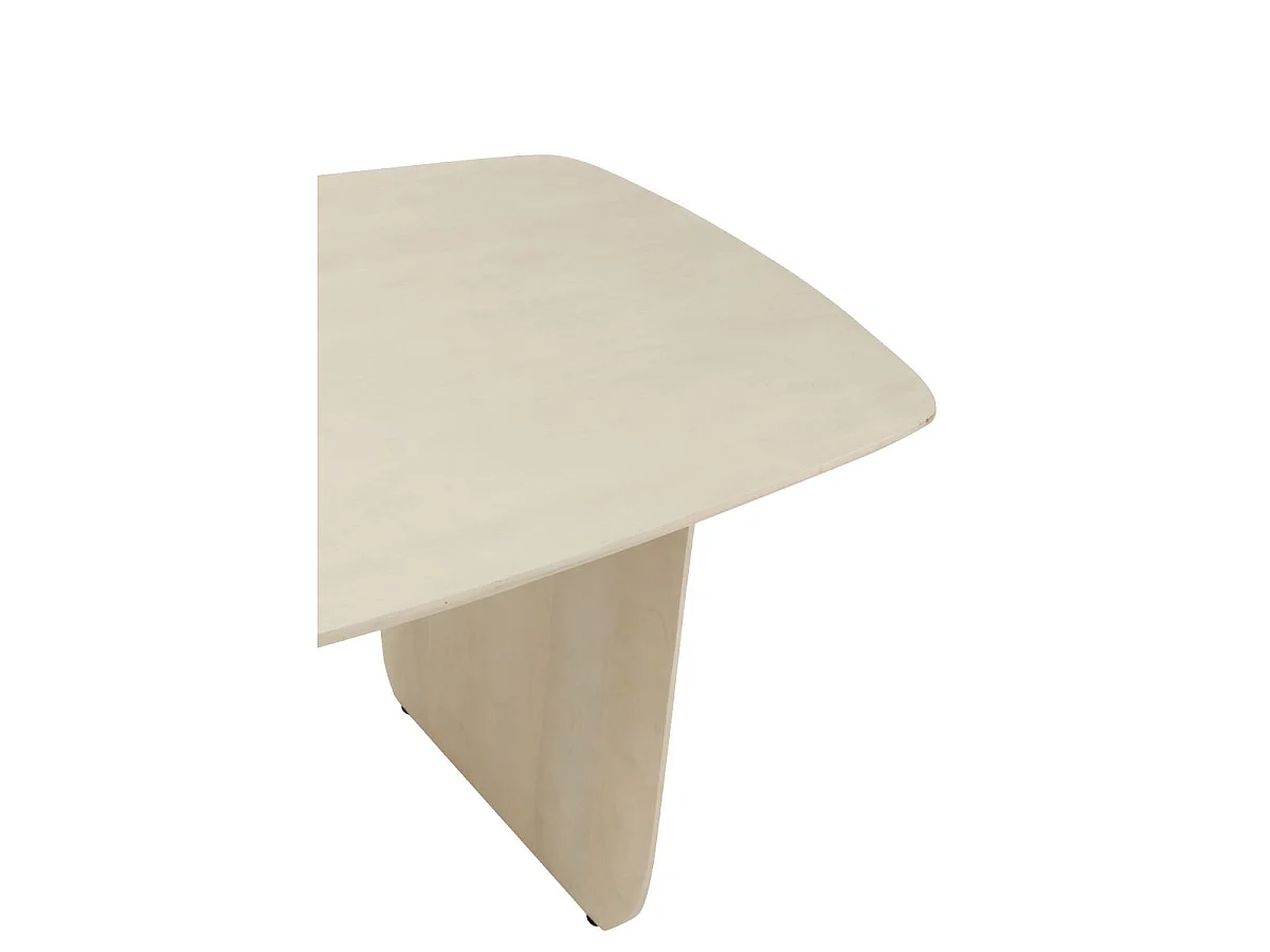 Table à Manger en Bois "William" 190cm Blanc