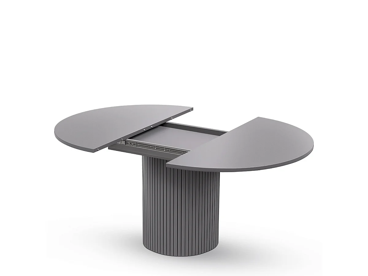 Table à Manger Extensible "Toscana" 120-160cm Gris