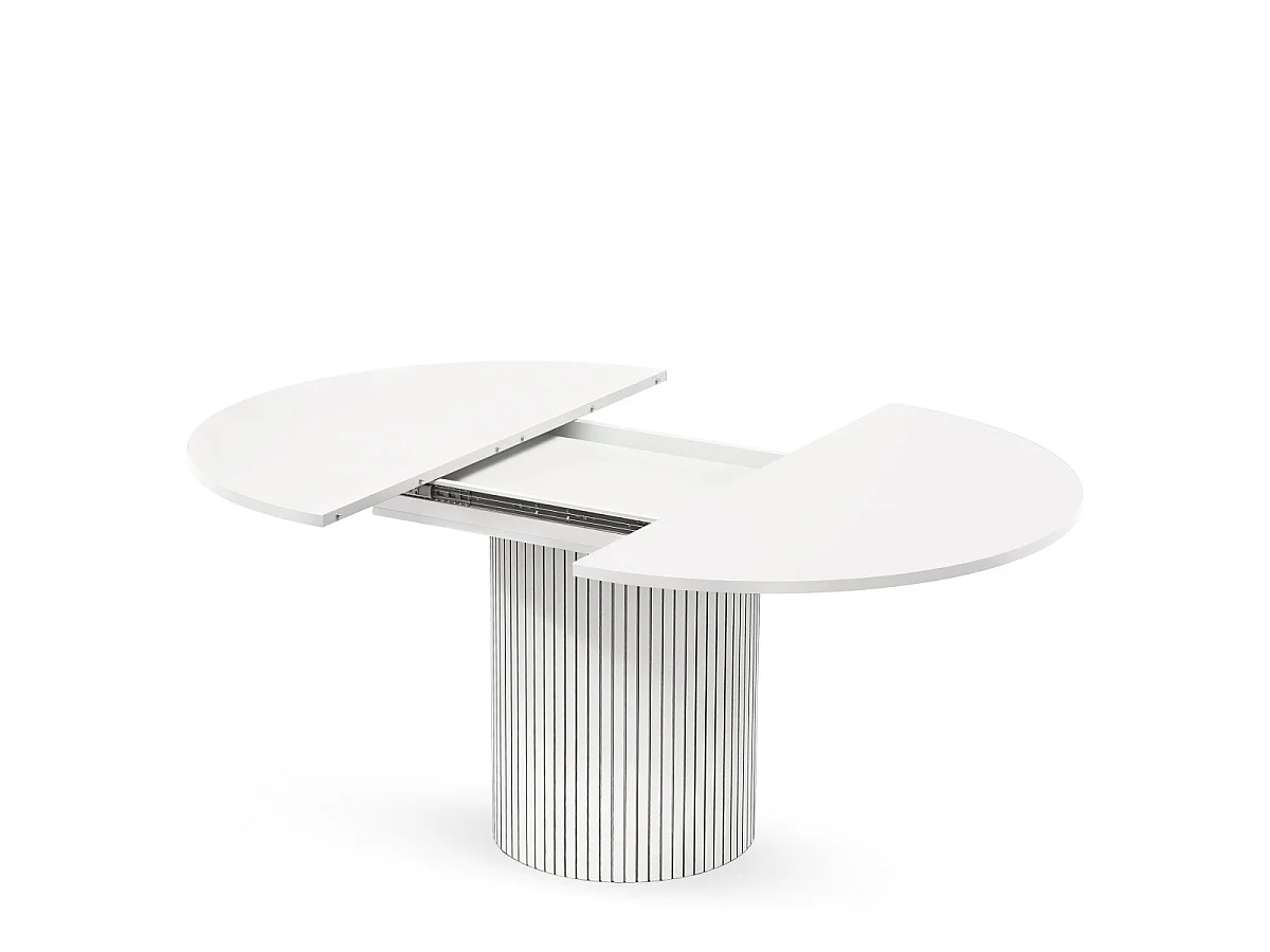 Table à Manger Extensible "Toscana" 120-160cm Blanc