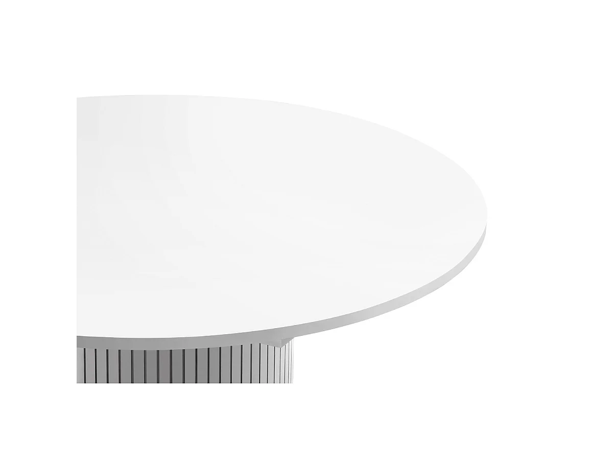 Table à Manger Extensible "Toscana" 120-160cm Blanc