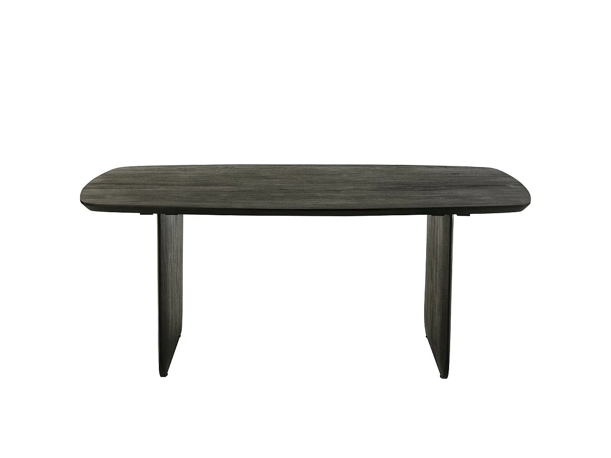 Table à Manger en Bois "William" 190cm Noir