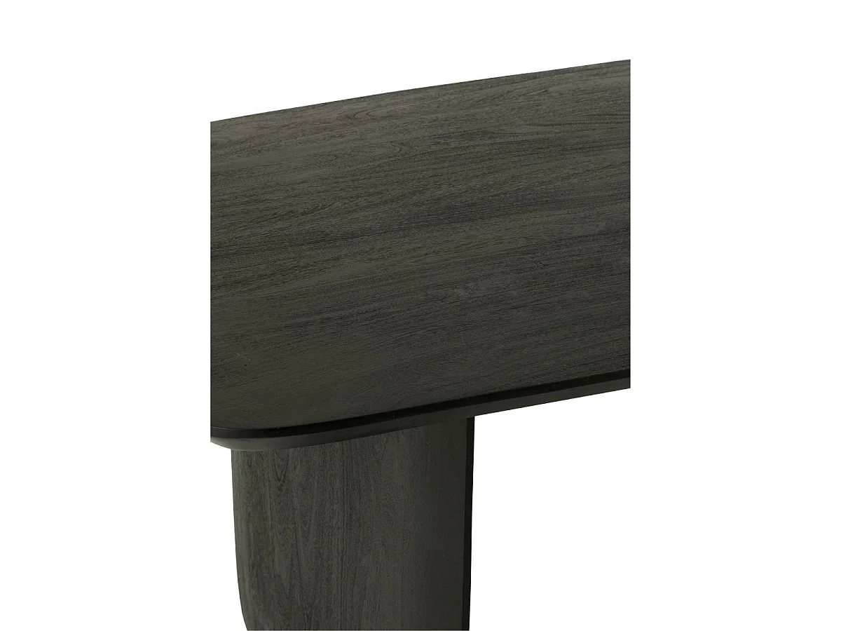 Table à Manger en Bois "William" 190cm Noir