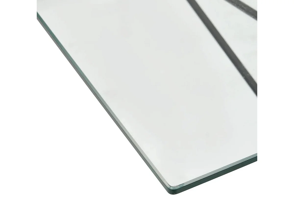 Table à Manger en Verre "Jindo" 140cm Transparent