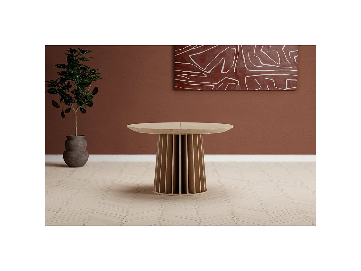 Table à Manger Extensible "Dope" 120-210cm Naturel