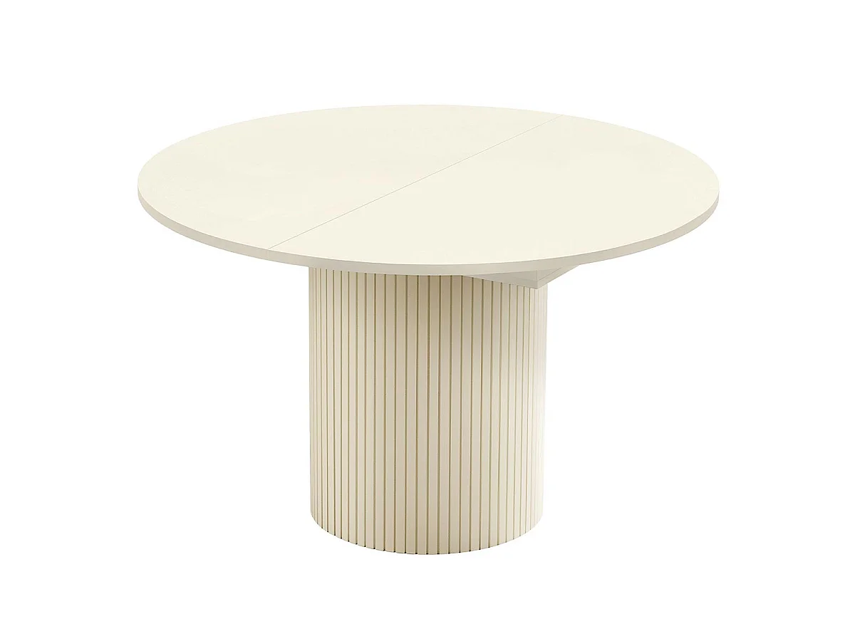 Table à Manger Extensible "Toscana" 120-160cm Beige