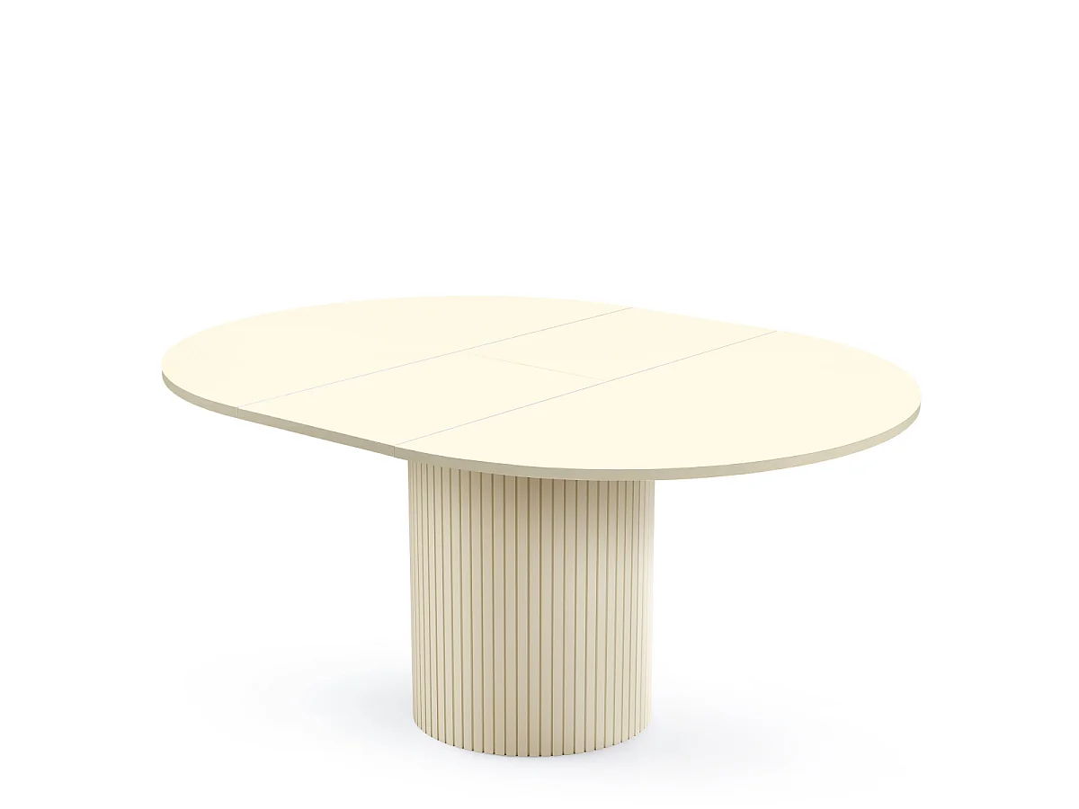 Table à Manger Extensible "Toscana" 120-160cm Beige