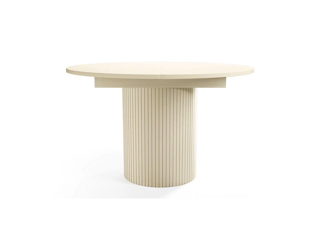 Table à Manger Extensible "Toscana" 120-160cm Beige