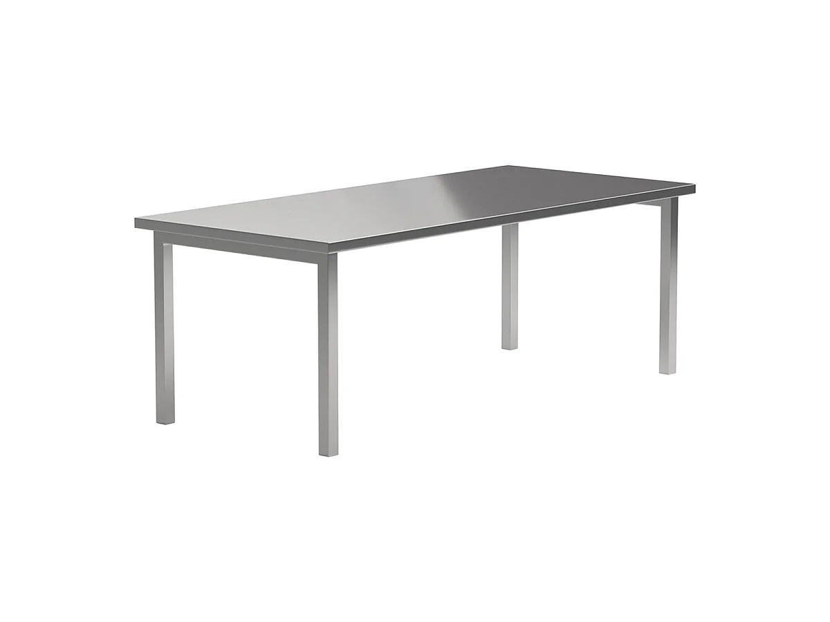 Table à Manger en Métal "Cilo" 210cm Argent