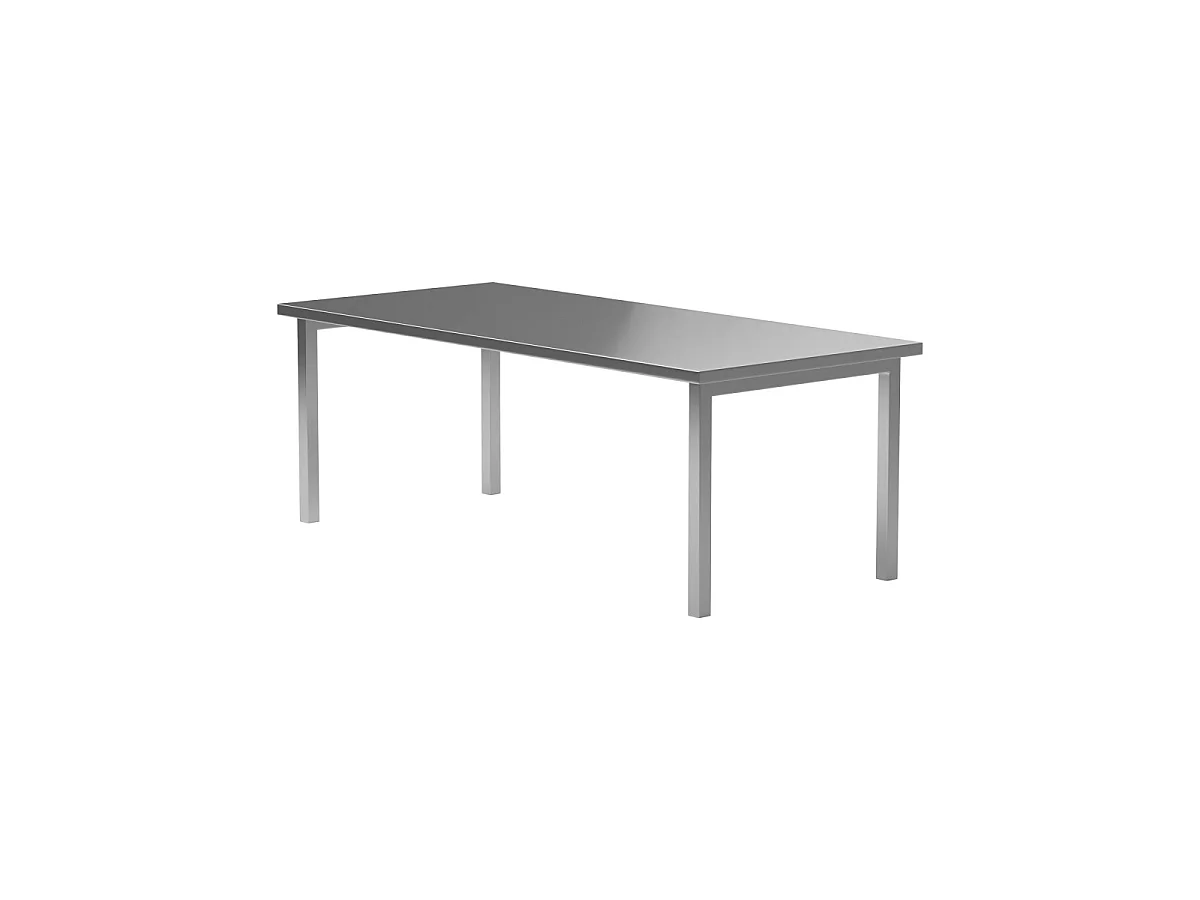 Table à Manger en Métal "Cilo" 210cm Argent