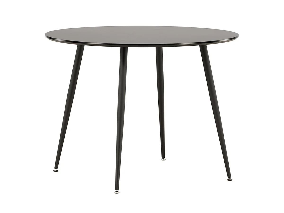 Table à Manger Ronde "Plaza" 100cm Noir
