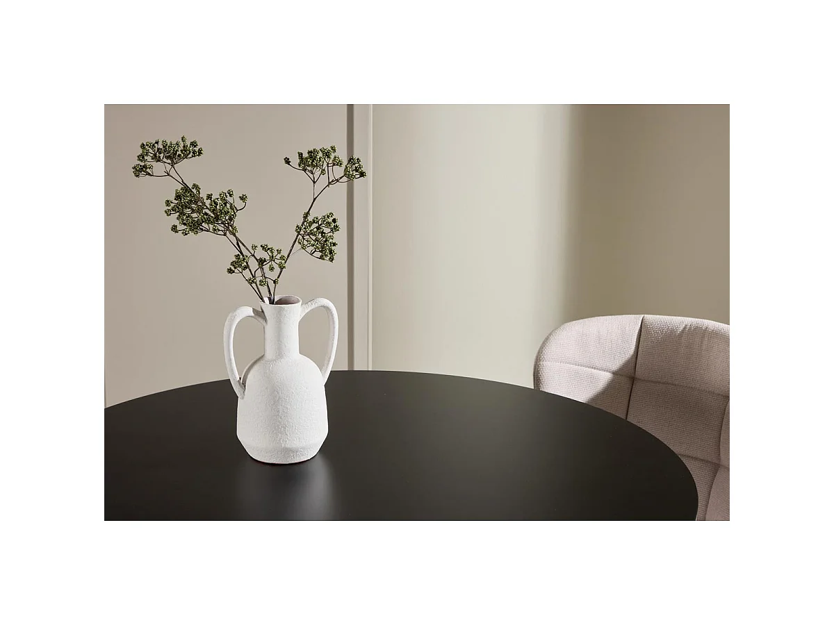 Table à Manger Ronde "Plaza" 100cm Noir
