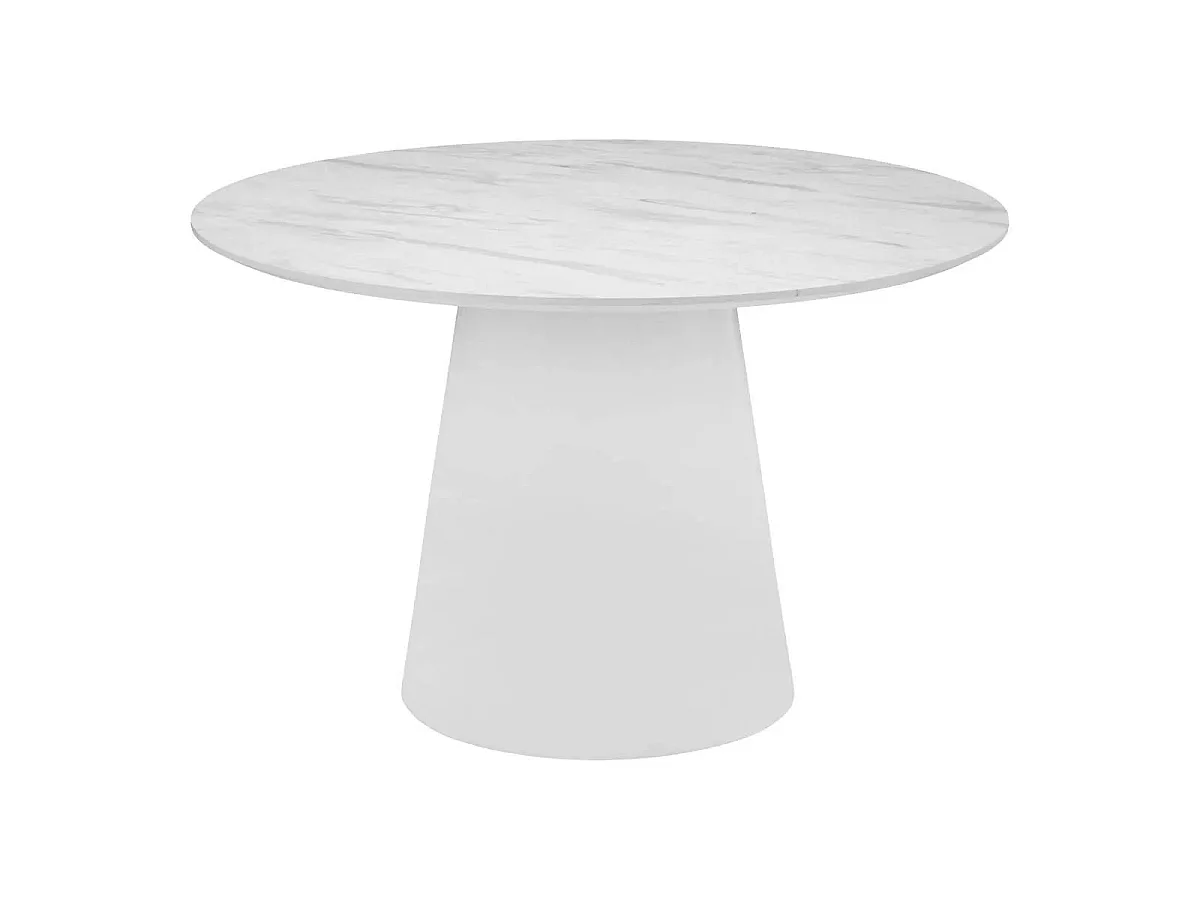 Table à Manger Design "Taquari" 120cm Blanc