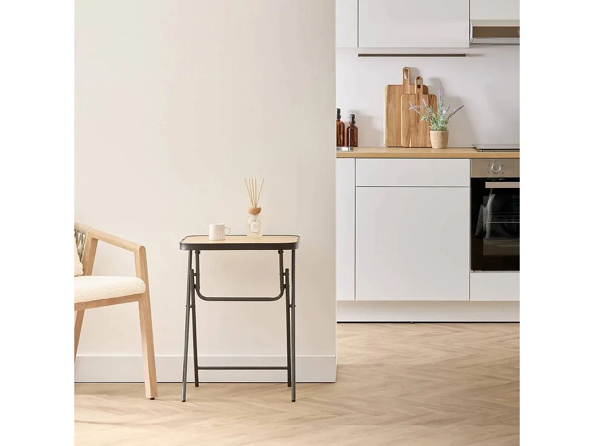 Table Pliante Renforcée "Flexy+" 48cm Naturel