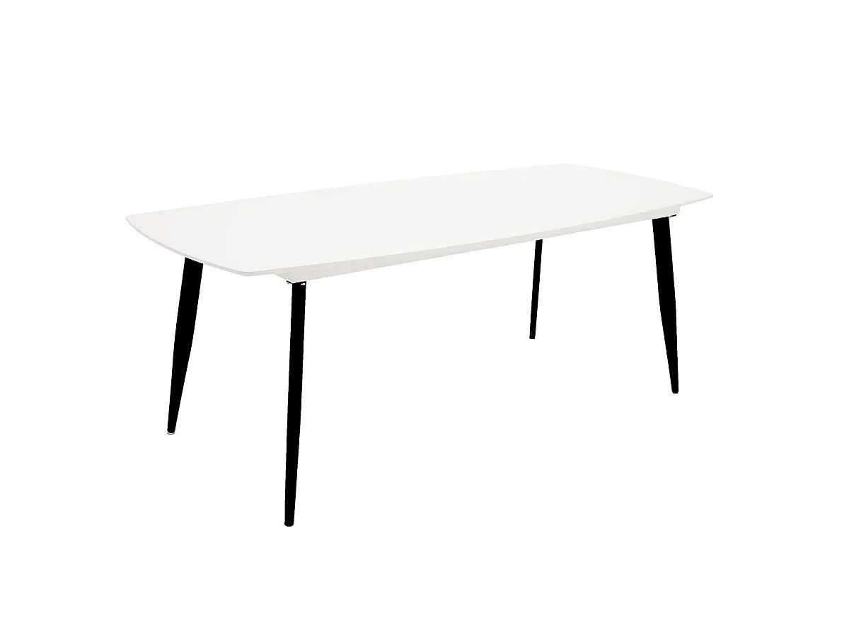 Table à Manger "Polar" 240cm Blanc & Noir