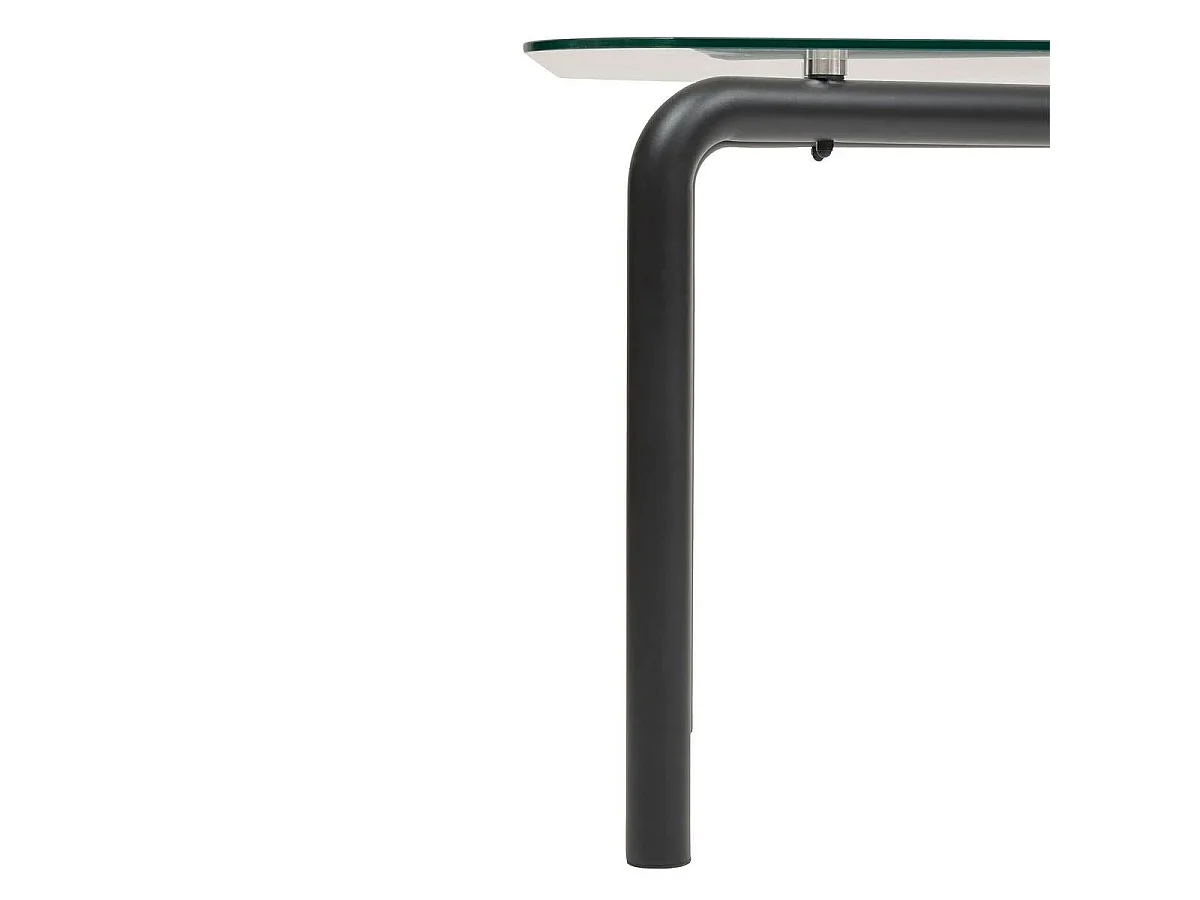 Table à Manger en Verre "Hecate" 190cm Noir
