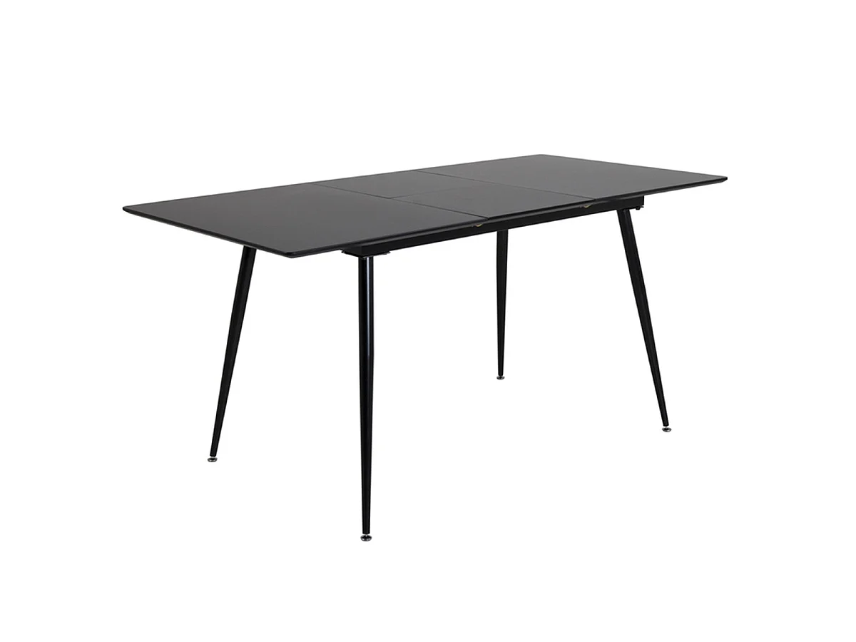 Table à Manger Extensible "Silar" 120-160cm Noir