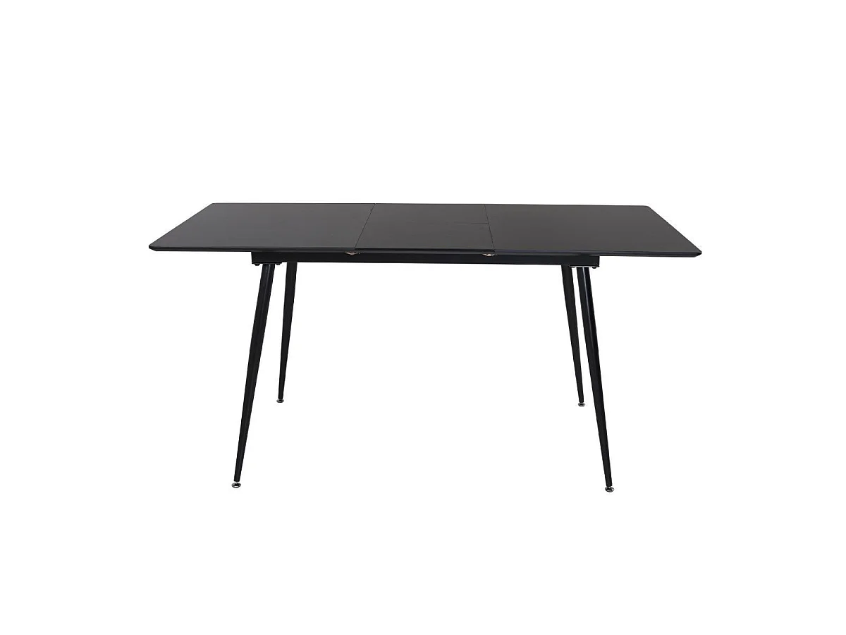 Table à Manger Extensible "Silar" 120-160cm Noir
