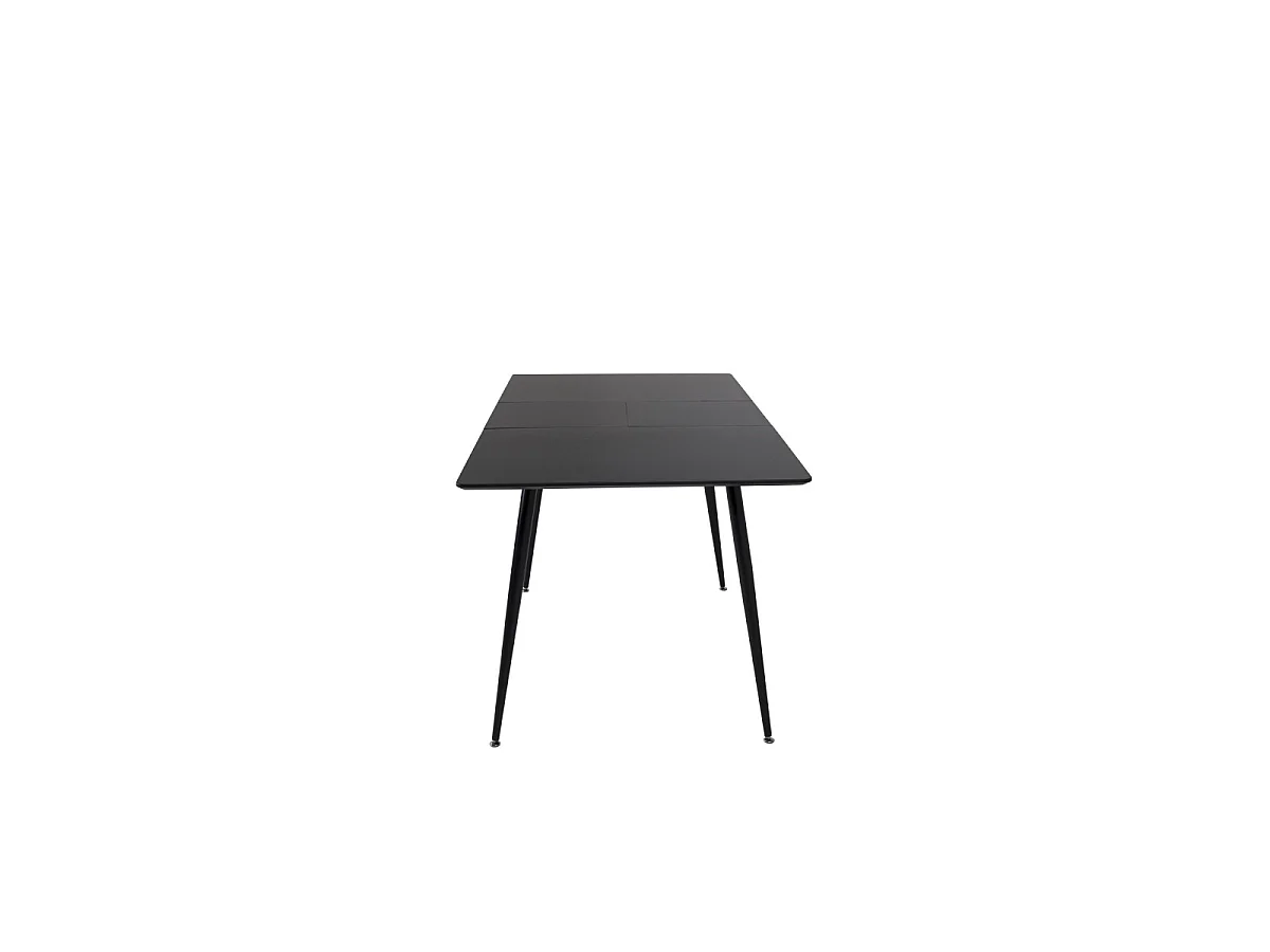 Table à Manger Extensible "Silar" 120-160cm Noir