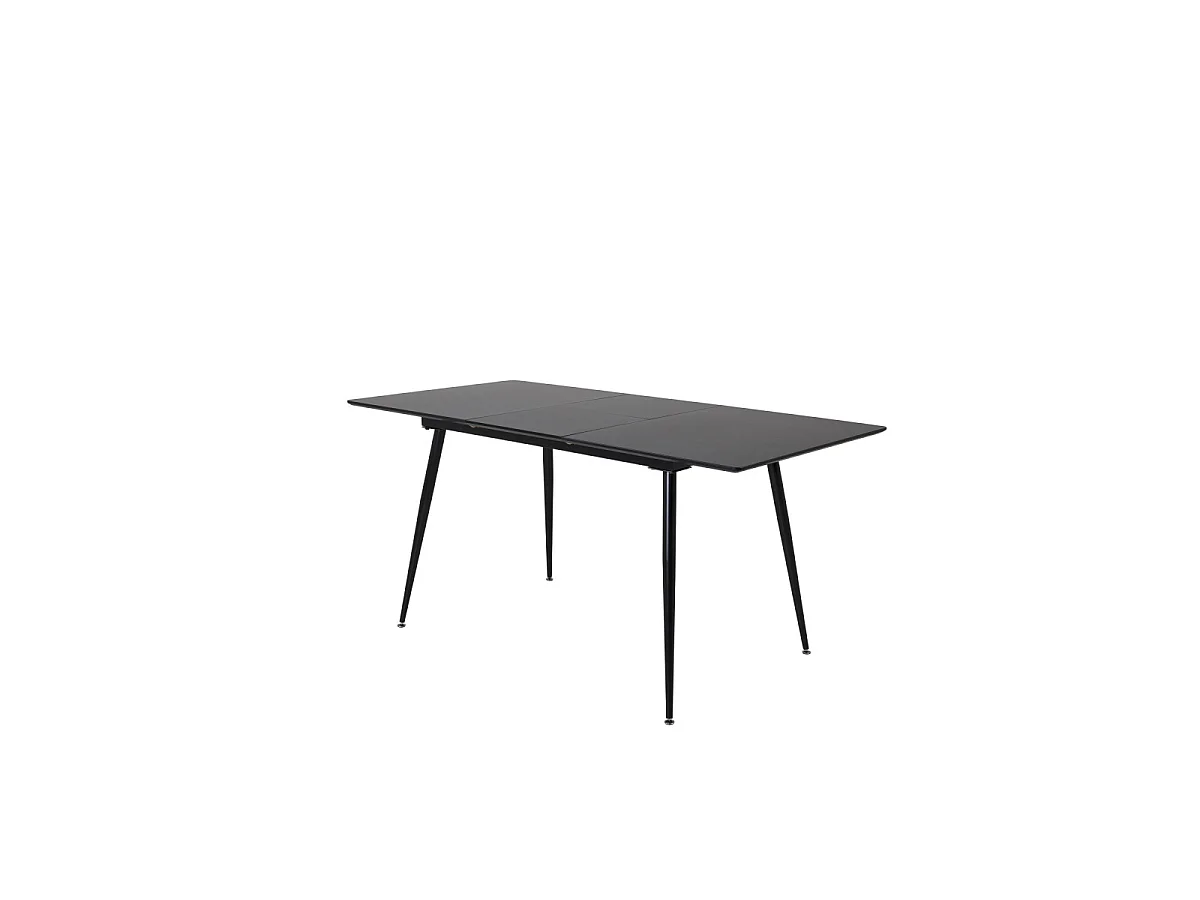 Table à Manger Extensible "Silar" 120-160cm Noir