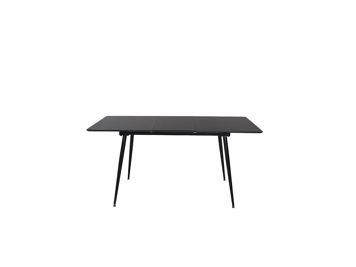 Table à Manger Extensible "Silar" 120-160cm Noir