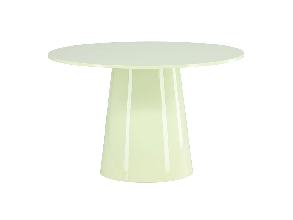 Table à Manger Ronde "Lanzi" 120cm Vert Clair