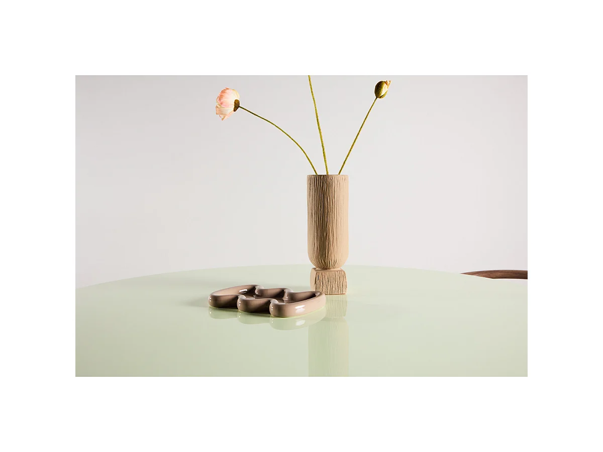 Table à Manger Ronde "Lanzi" 120cm Vert Clair