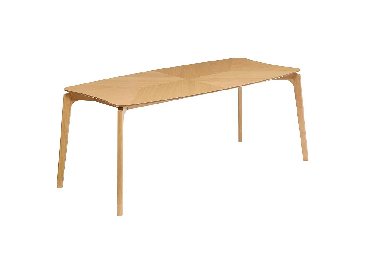 Table à Manger en Bois "Ilona" 90x180cm Sable
