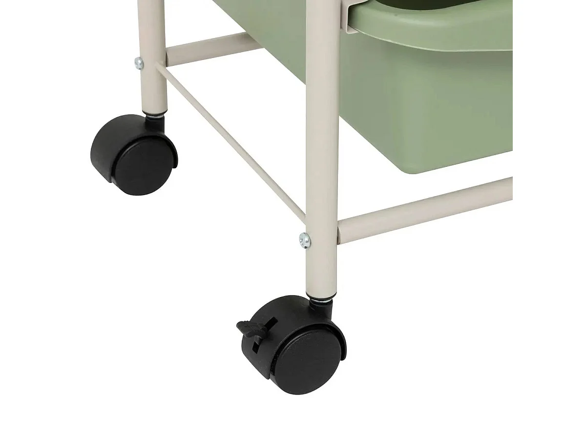 Tour de Rangement 5 Tiroirs "Deskolor" 82cm Beige