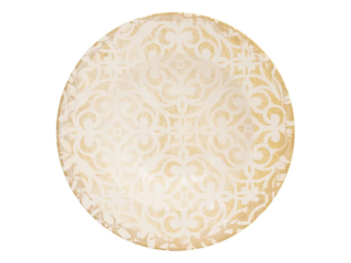 Lot de 6 Assiettes à Pâtes "Anna" 28cm Crème