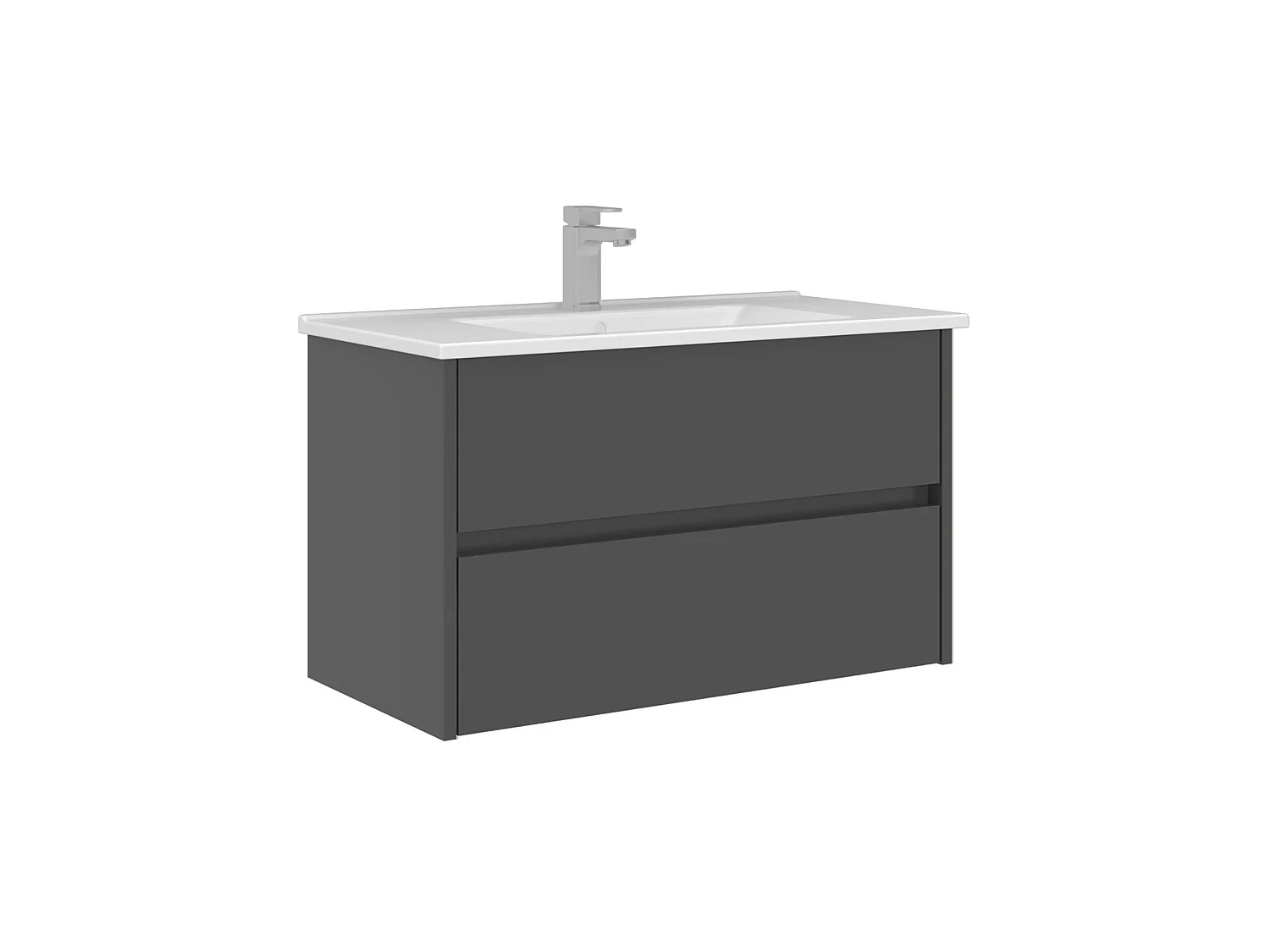 Meuble Vasque "Arno 85" - 85 x 45 x 52 cm - Anthracite